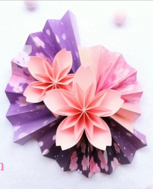Japanese Sakura Cherry Blossom Decoration Origami