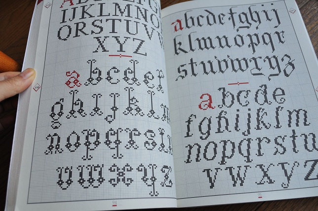 Cross Stitch Bible. Alphabet design collection