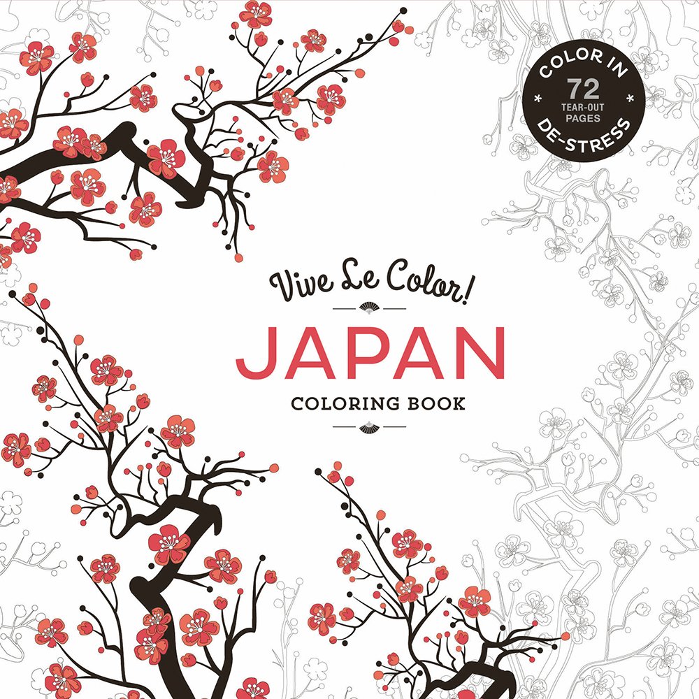 Vive Le Color! Japan (Adult Coloring Book)