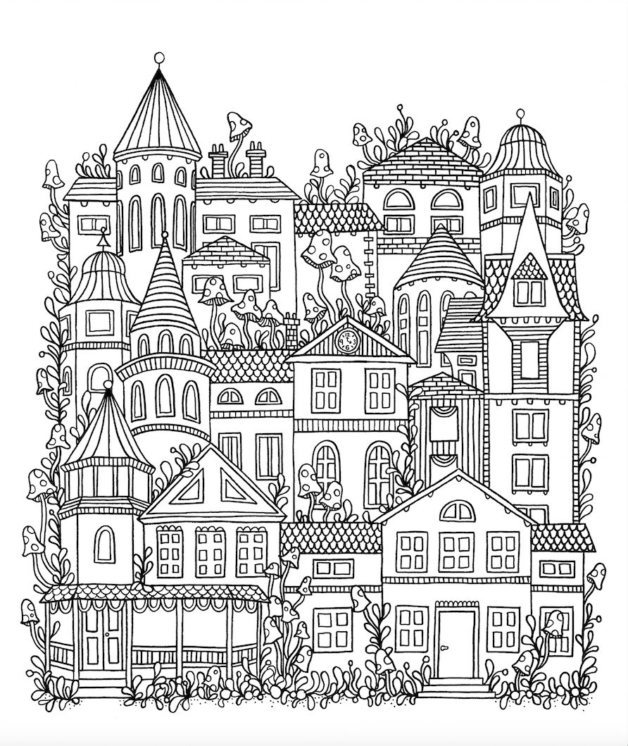Nordic coloring picture Daydream