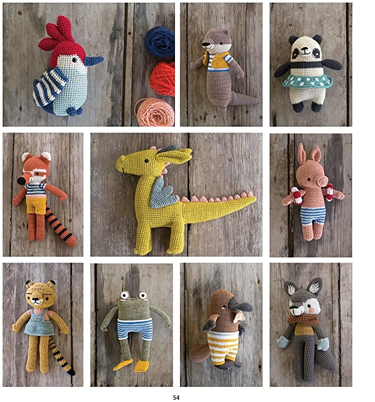 animal friends of pica pau gather all 20 colorful amigurumi animal